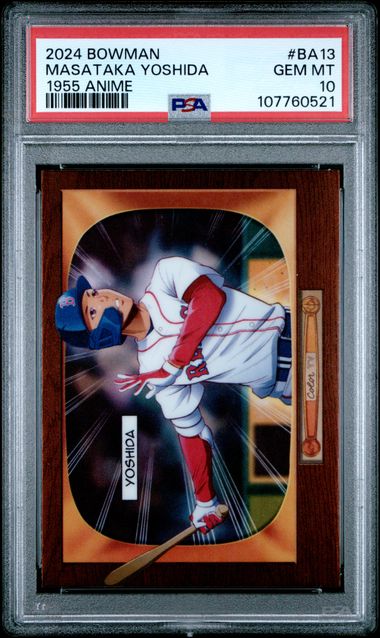 2024 Bowman 1955 Bowman Anime Masataka Yoshida #Ba13 Gem Mt 10 front