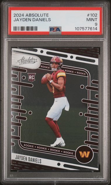 2024 Panini Absolute Jayden Daniels #102 Mint 9 front