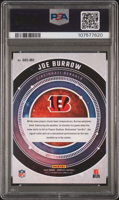 2024 Panini Donruss Galaxy Of Stars Joe Burrow #Gosjbu Mint 9 back