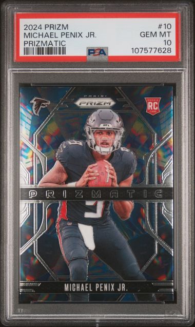 2024 Panini Prizm Prizmatic Michael Penix Jr. #10 Gem Mt 10 front