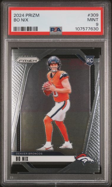 2024 Panini Prizm Bo Nix #309 Mint 9 front
