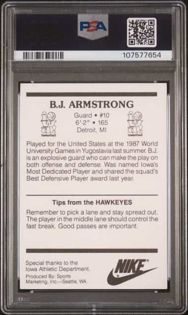 1987 Iowa B.j. Armstrong Nm 7 back