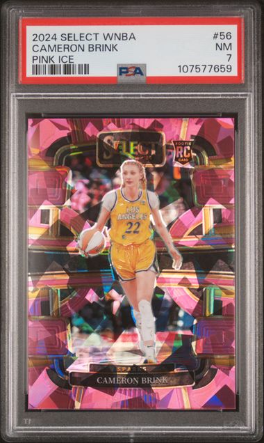 2024 Panini Select Wnba Cameron Brink #56 (Pink Ice) Nm 7 front