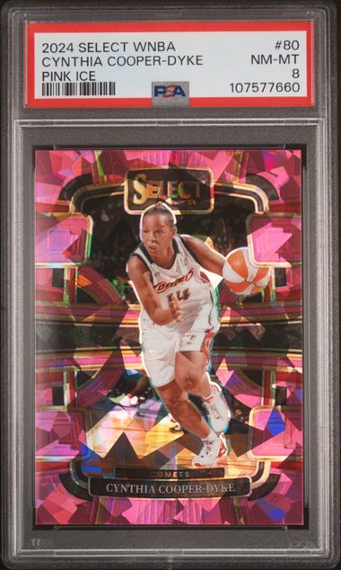 2024 Panini Select Wnba Cynthia Cooper-Dyke #80 (Pink Ice) Nm-Mt 8 front