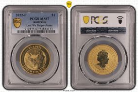 2022-P $1 Lest We Forget-Anzac MS67
