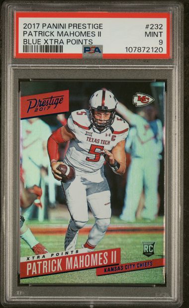 2017 Panini Blue #232 Patrick Mahomes front