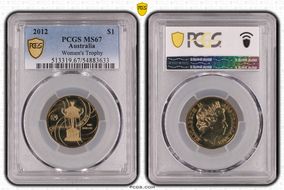 2012 $1 Women's Trophy MS67