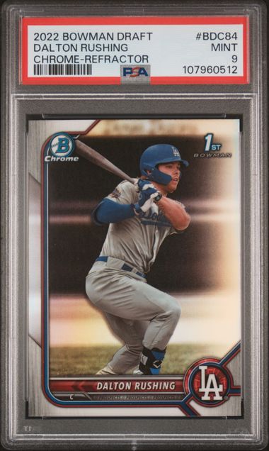 2022 Bowman Bowman Draft Refractor #BDC-84 Dalton Rushing front
