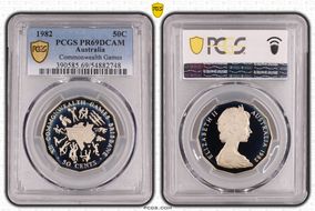 1982 50C Commonwealth Games PR69DCAM