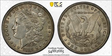 1894 $1 AU53