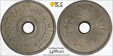 1941 20 Mil KM-5 AU58