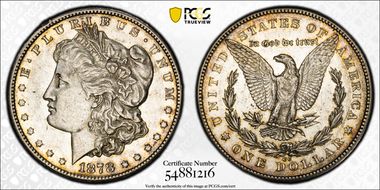 1878-CC $1 AU50
