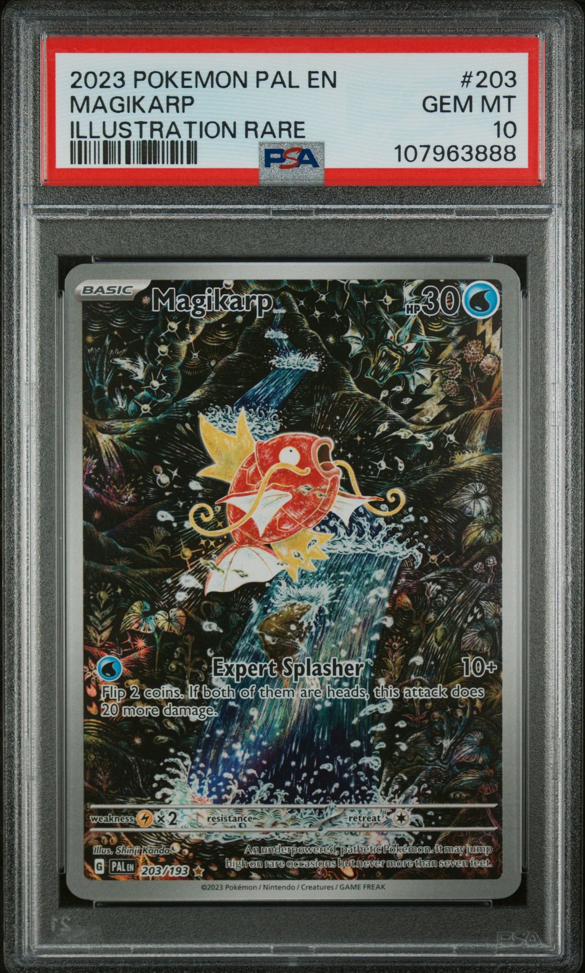 2023 Pokemon Paldea Evolved Illustration Rare #203 Magikarp front