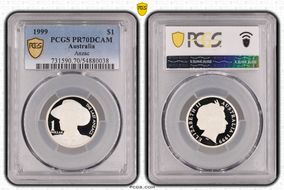 1999 $1 The Last Anzacs Ag PR70DCAM