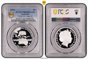 2011 $2 H.M.A.S. Yarra III PR69DCAM