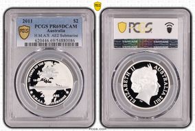 2011 $2 H.M.A.S. AE2 Submarine PR69DCAM