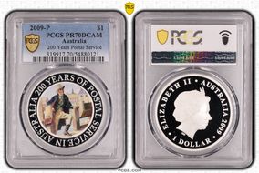 2009-P $1 200 Years Postal Service PR70DCAM