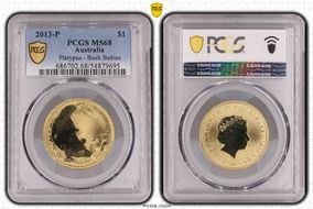 2013-P $1 Platypus - Bush Babies MS68