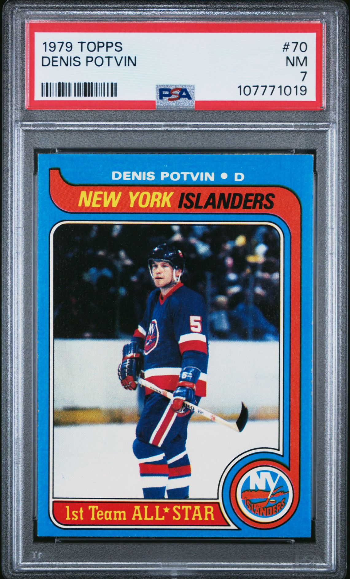 1979 Topps Denis Potvin #70 Nm 7 front