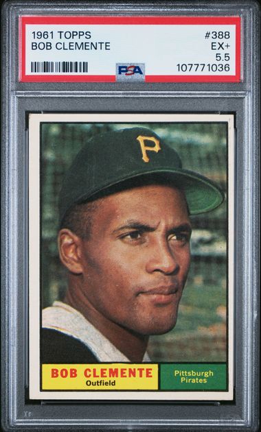 1961 Topps Bob Clemente #388 Ex+ 5.5 front