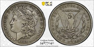 1885 $1 XF40