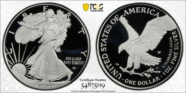 2023-W $1 Silver Eagle PR70DCAM