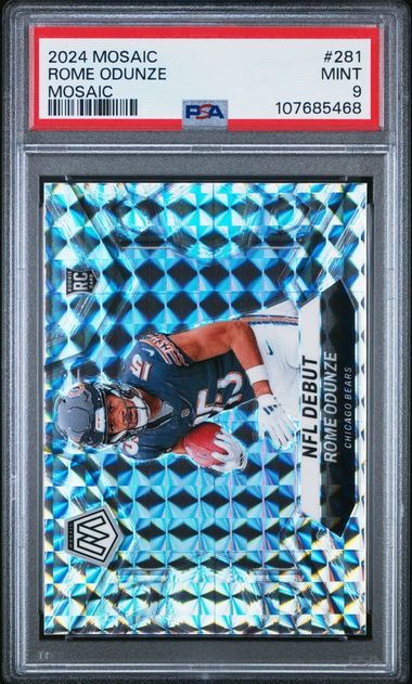 2024 Panini Mosaic Rome Odunze #281 (Mosaic) Mint 9 front