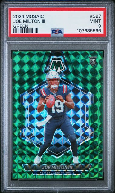 2024 Panini Mosaic Joe Milton Iii #397 (Green) Mint 9 front