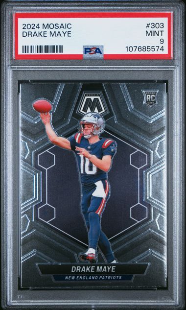 2024 Panini Mosaic Drake Maye #303 Mint 9 front