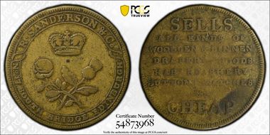 No Date Tk 1/2D DH-53 Lothian Brass VF25