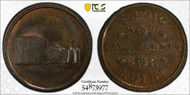 (c.1790) Tk 1/4D DH-77 Lothian, Doig's MS62BN