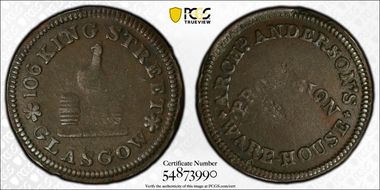 (c.1790) Tk 1/4D DH-14 Lanarkshire VF30BN