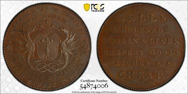 (c.1790) Tk 1/2D DH-13 Angusshire, Dundee MS63BN