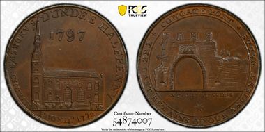 1797 Tk 1/2D DH-21 Angusshire, Dundee MS62BN
