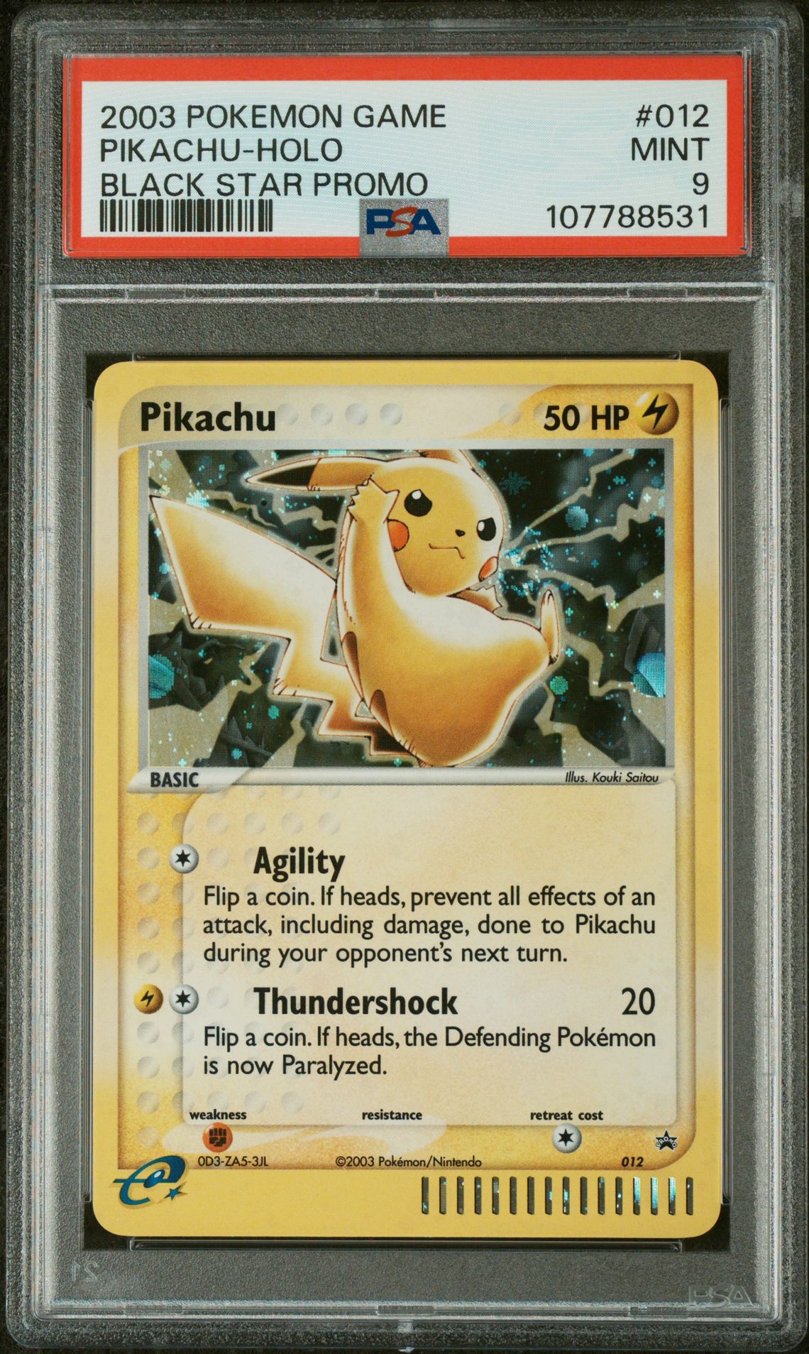 2003 Pokemon Black Star Promo #012 Pikachu-Holo front