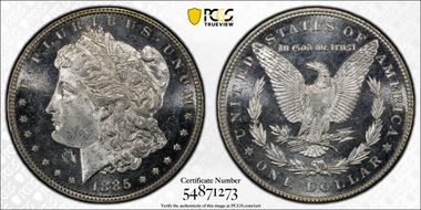 1885 $1 MS64DMPL