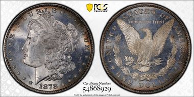 1878 8TF $1 MS64