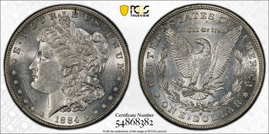 1884-S $1 AU55
