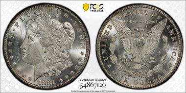 1881-CC $1 MS63