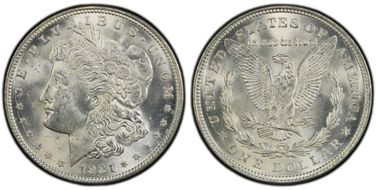 1921 $1 Morgan MS63