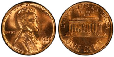 1968-S 1C MS66RD