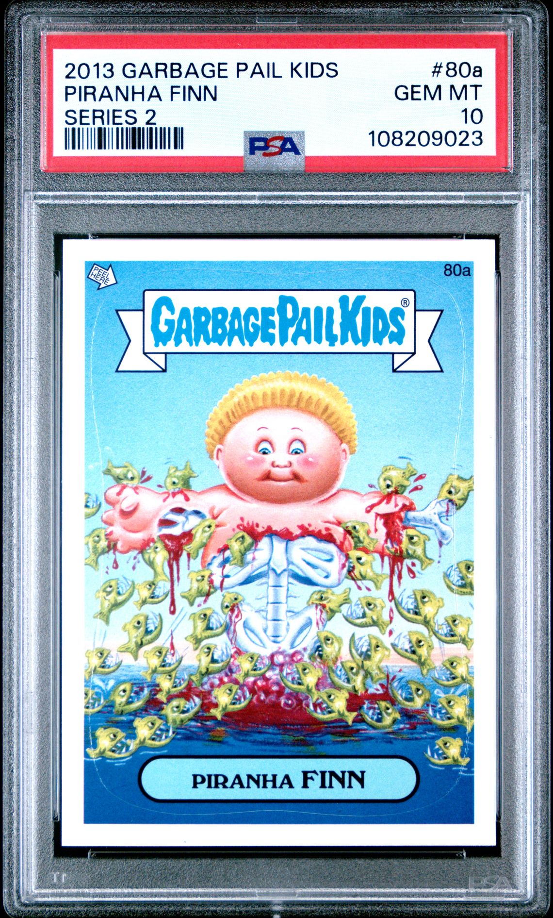 2013 Topps GARBAGE PAIL KIDS SERIES 2 #80A Piranha Finn front