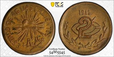 1915 2C KM-602.2 Square Front 2 RE MS63BN
