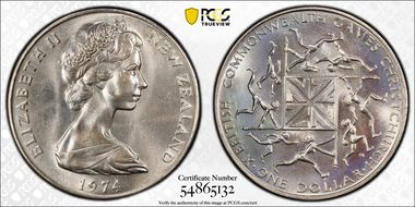 1974 $1 Commonwealth Games MS66