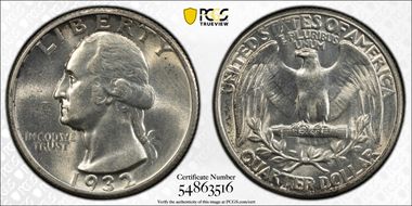 1932 25C AU58