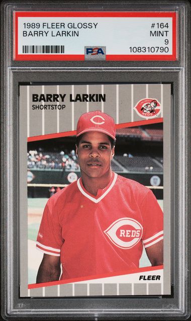 1989 Fleer #164 Barry Larkin front
