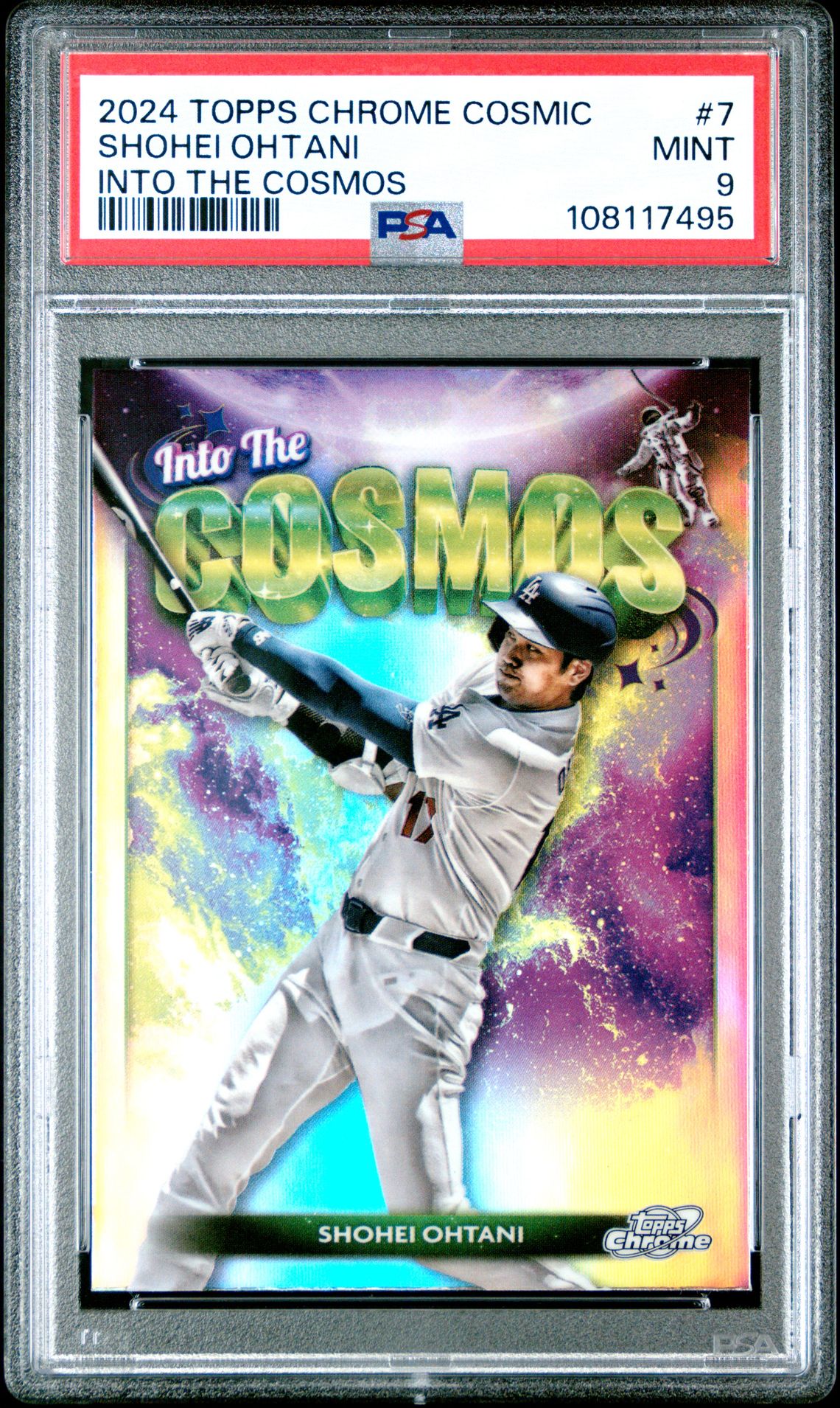 2024 Topps Chrome Cosmic Into The Cosmos Shohei Ohtani #7 Mint 9 front