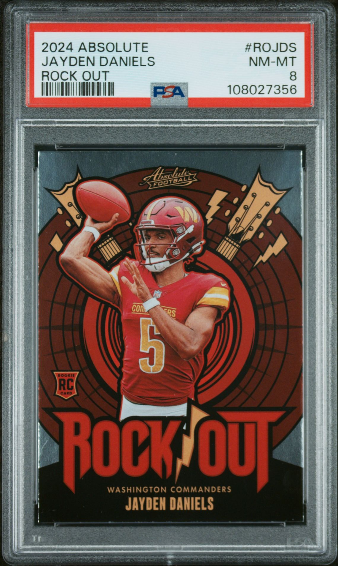 2024 Panini PANINI ABSOLUTE ROCK OUT #ROJDS Jayden Daniels front