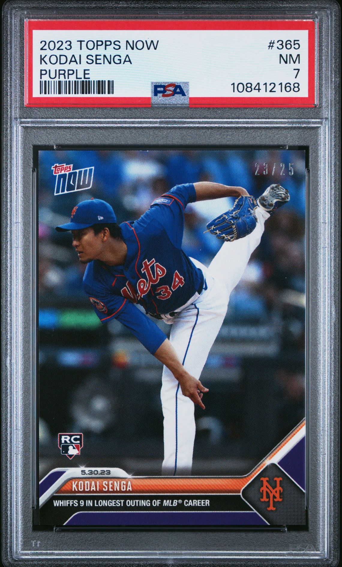 2023 Topps Now TOPPS NOW PURPLE #365 Kodai Senga front