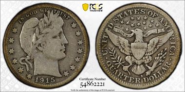 1915-S 25C VG10